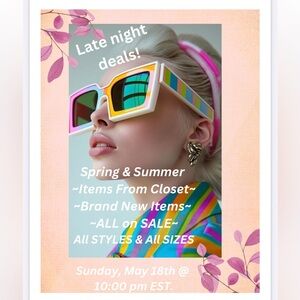 Join me Sunday night for some deals on summer spring items. $10-$12 🔥some lower